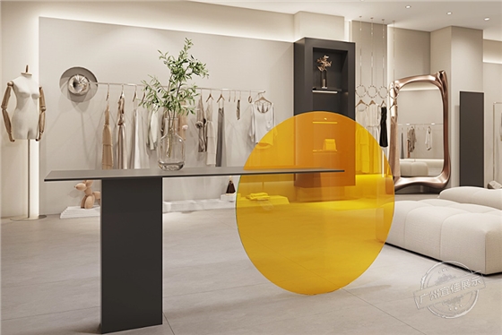 奶油风 服装展柜