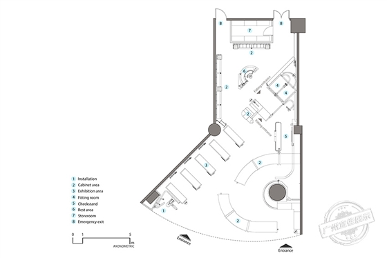 Bananain蕉内概念店 服装展柜（深圳宝安壹方城）